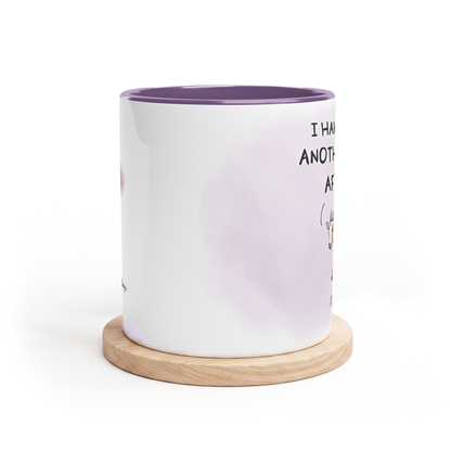 I have another meeting after this mug, left-handed, view 3