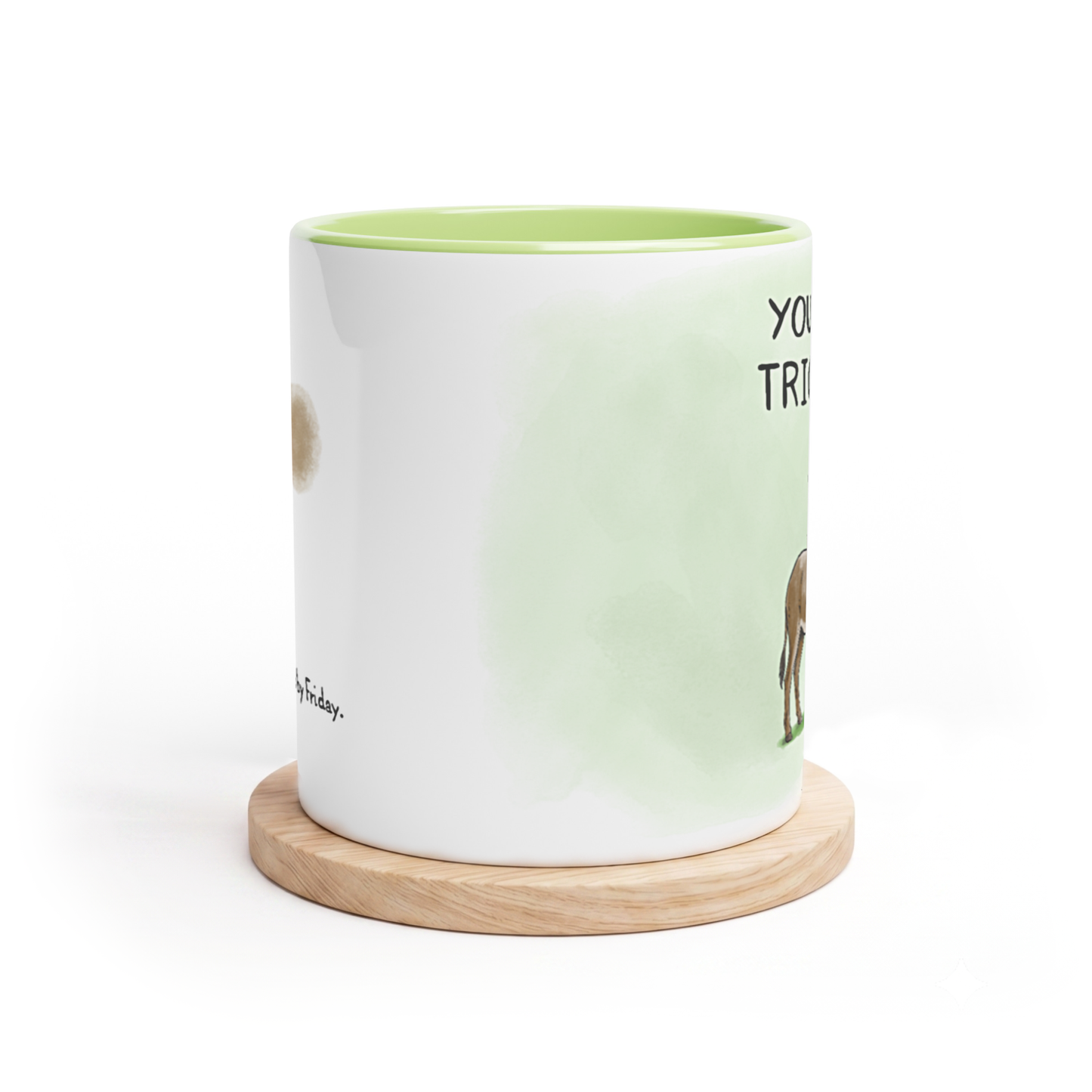 Your OKRs trigger me mug, left-handed, view 3
