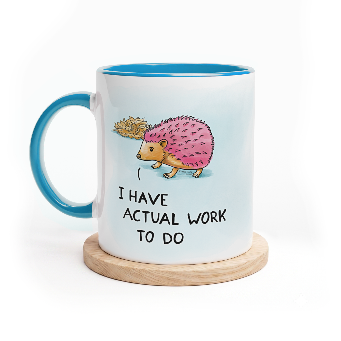 I have actual work to do mug, right-handed, view 1